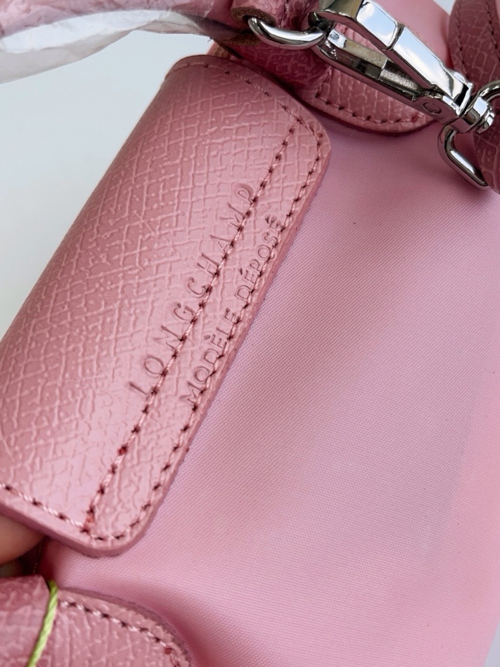 Longchamp Pink Small Le Pliage Crossbody Bag - Picture 7 of 9